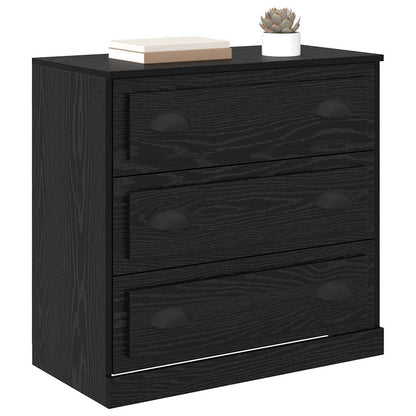 Sideboard Schwarz Eichen-Optik 70 x 35,5 x 67,5 cm