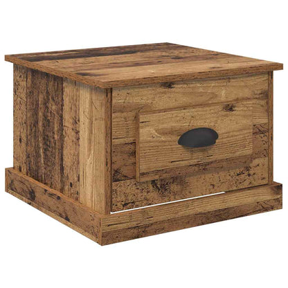 Couchtisch mit Schubladen Altholz 50 x 50 x 35 cm Holzwerkstoff