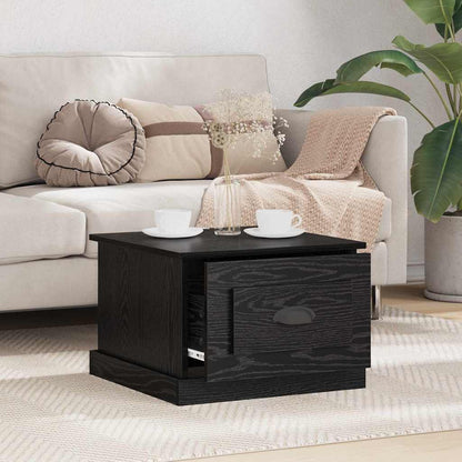 Couchtisch Schwarz Eichen-Optik 50 x 50 x 35 cm Holzwerkstoff