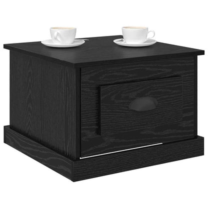 Couchtisch Schwarz Eichen-Optik 50 x 50 x 35 cm Holzwerkstoff