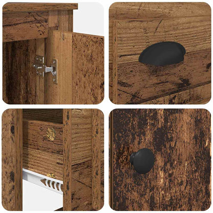 Highboard Altholz 60 x 35,5 x 103,5 cm Holzwerkstoff