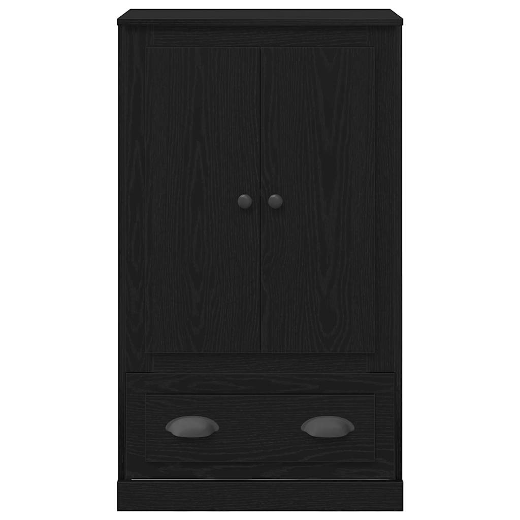 Highboard Schwarz Eichen-Optik 60 x 35,5 x 103,5 cm