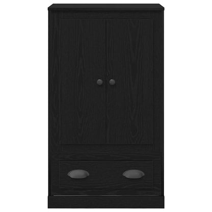 Highboard Schwarz Eichen-Optik 60 x 35,5 x 103,5 cm