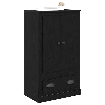 Highboard Schwarz Eichen-Optik 60 x 35,5 x 103,5 cm