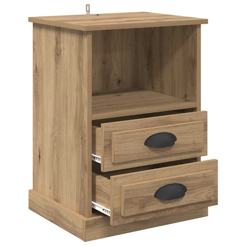 Nachttisch 2 pcs Artisan-Eiche 43 x 36 x 60 cm Holzwerkstoff