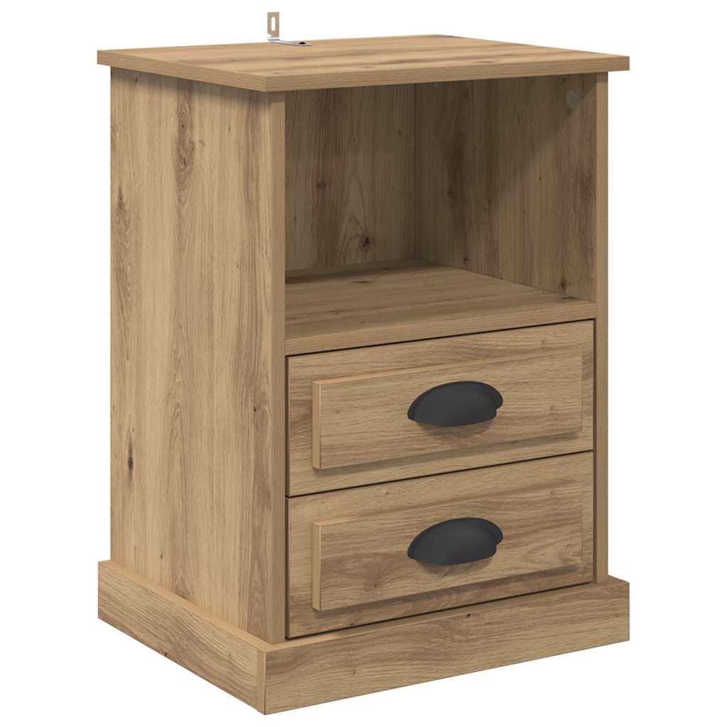Nachttisch 2 pcs Artisan-Eiche 43 x 36 x 60 cm Holzwerkstoff