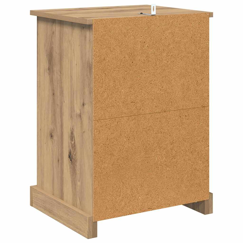 Nachttisch 2 pcs Artisan-Eiche 43 x 36 x 60 cm Holzwerkstoff