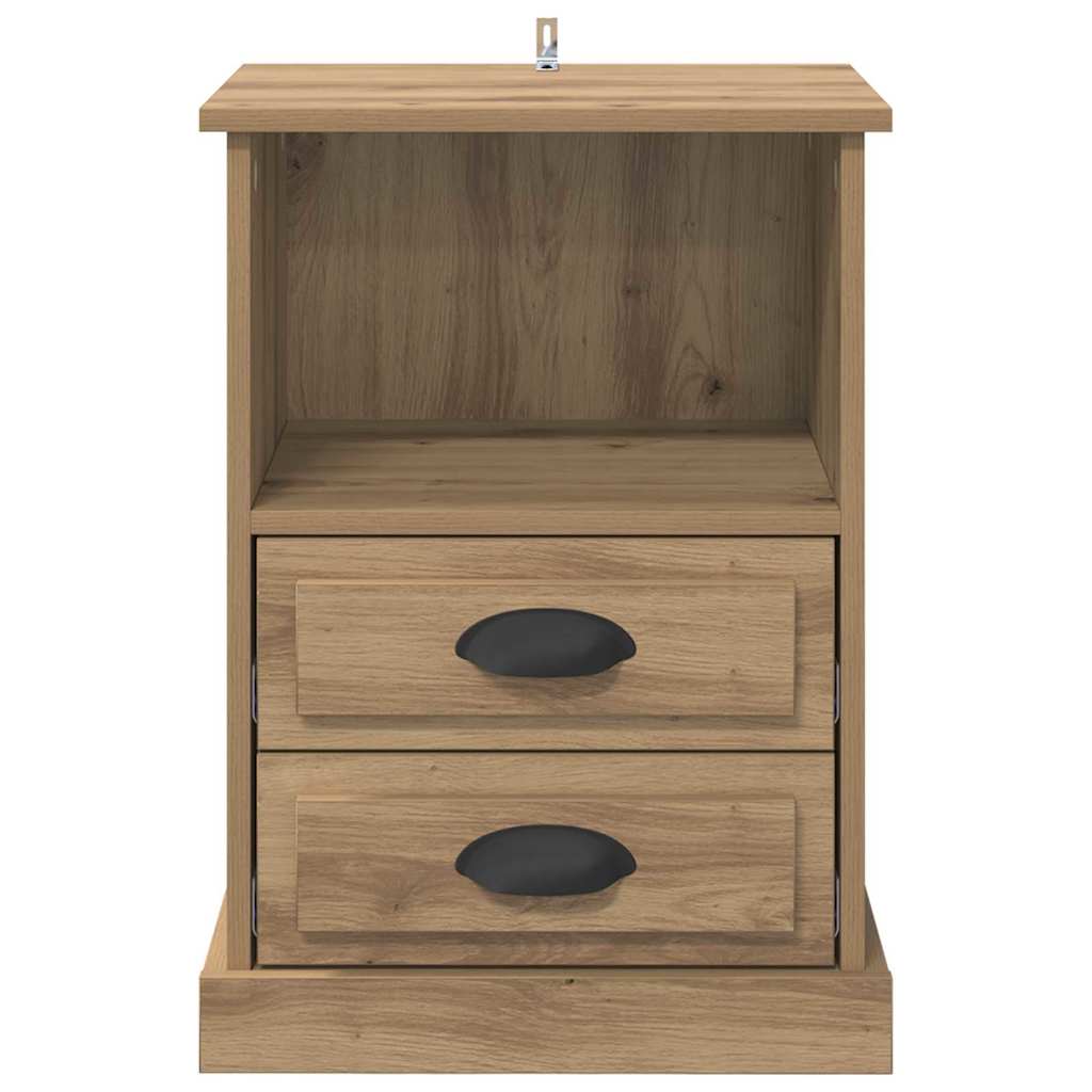 Nachttisch 2 pcs Artisan-Eiche 43 x 36 x 60 cm Holzwerkstoff