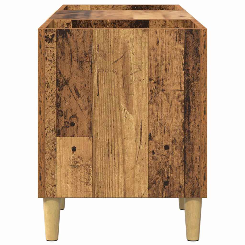 Schallplattenschrank Altholz 121 x 38 x 48 cm Holzwerkstoff