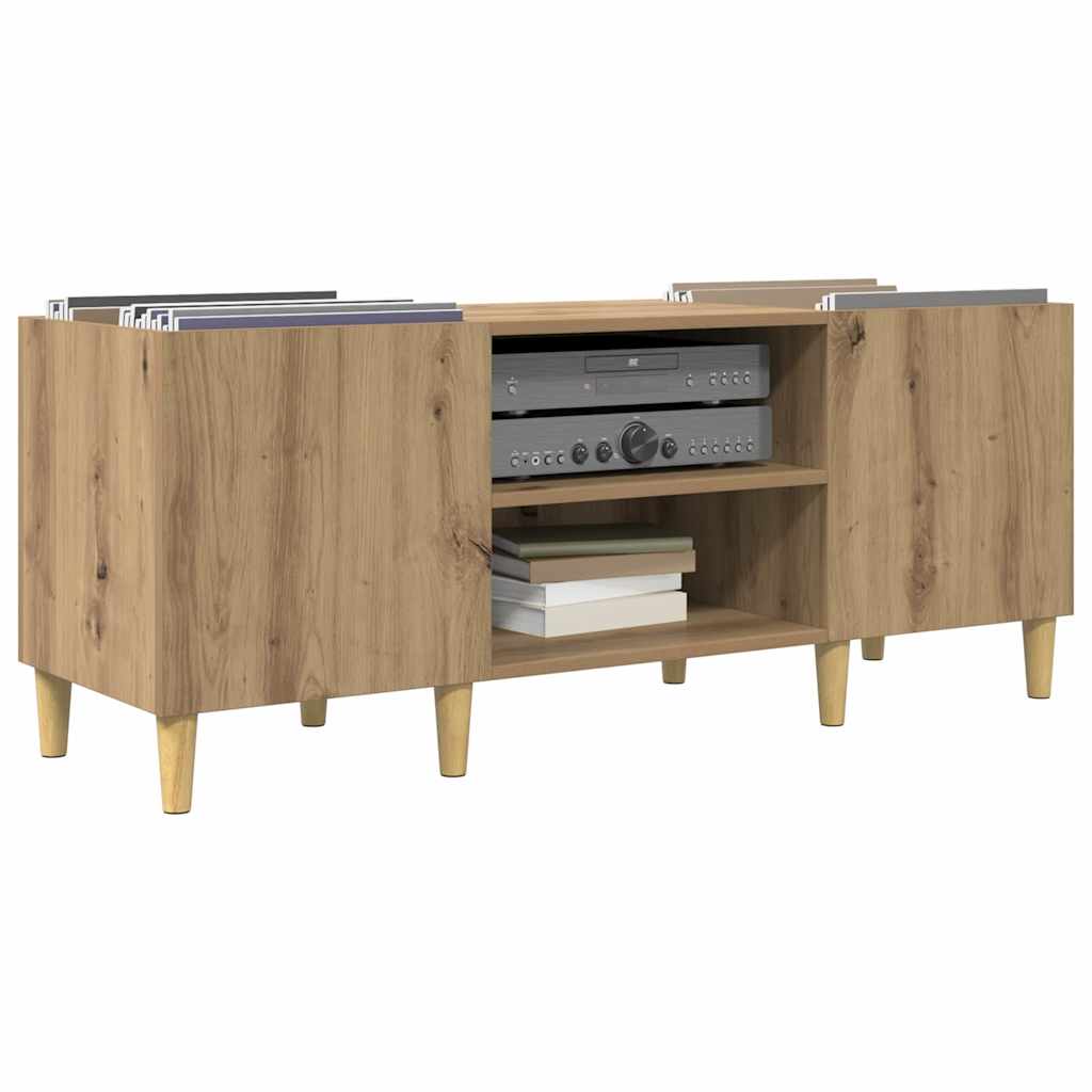Schallplattenschrank Artisan-Eiche 121 x 38 x 48 cm