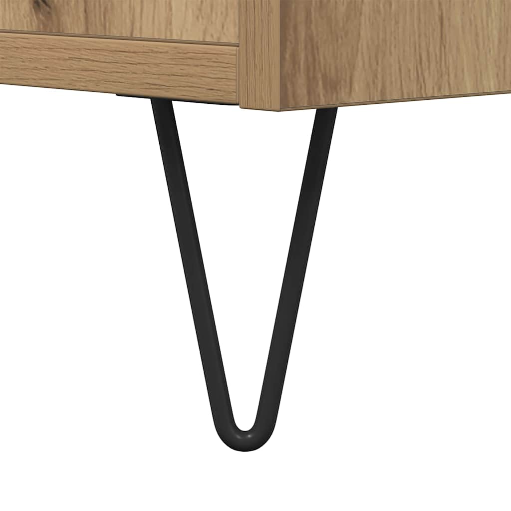 Couchtisch Artisan-Eiche 80 x 80 x 36.5 cm Holzwerkstoff