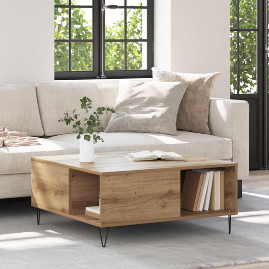 Couchtisch Artisan-Eiche 80 x 80 x 36.5 cm Holzwerkstoff