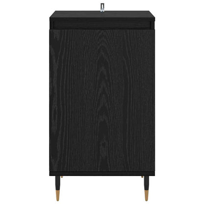 Sideboard 2 pcs Schwarz Eichen-Optik 40 x 35 x 70 cm