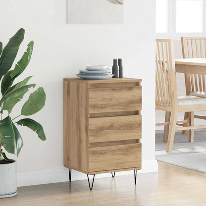 Sideboard Artisan-Eiche 40 x 35 x 70 cm Verbundholz und Eisen