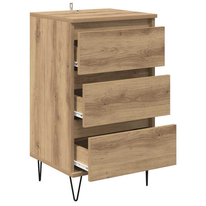 Sideboard Artisan-Eiche 40 x 35 x 70 cm Verbundholz und Eisen