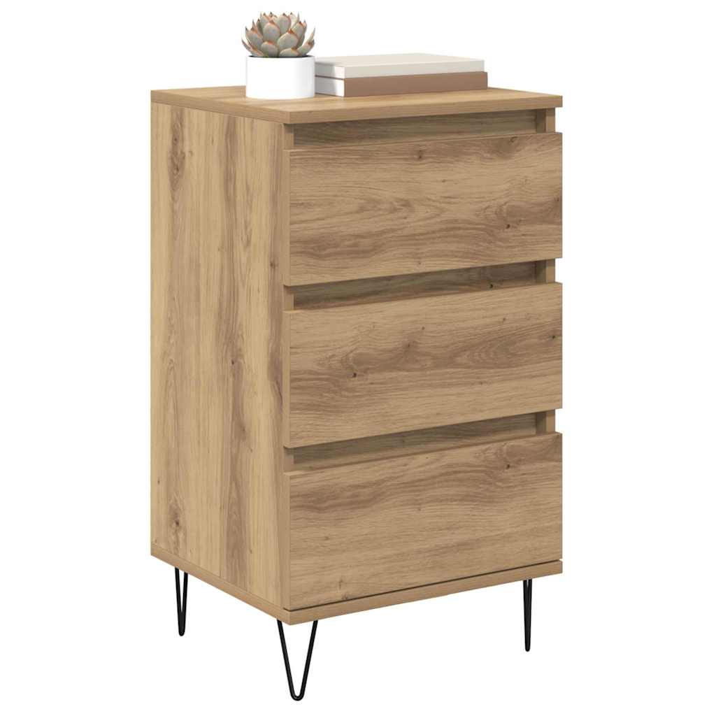 Sideboard Artisan-Eiche 40 x 35 x 70 cm Verbundholz und Eisen