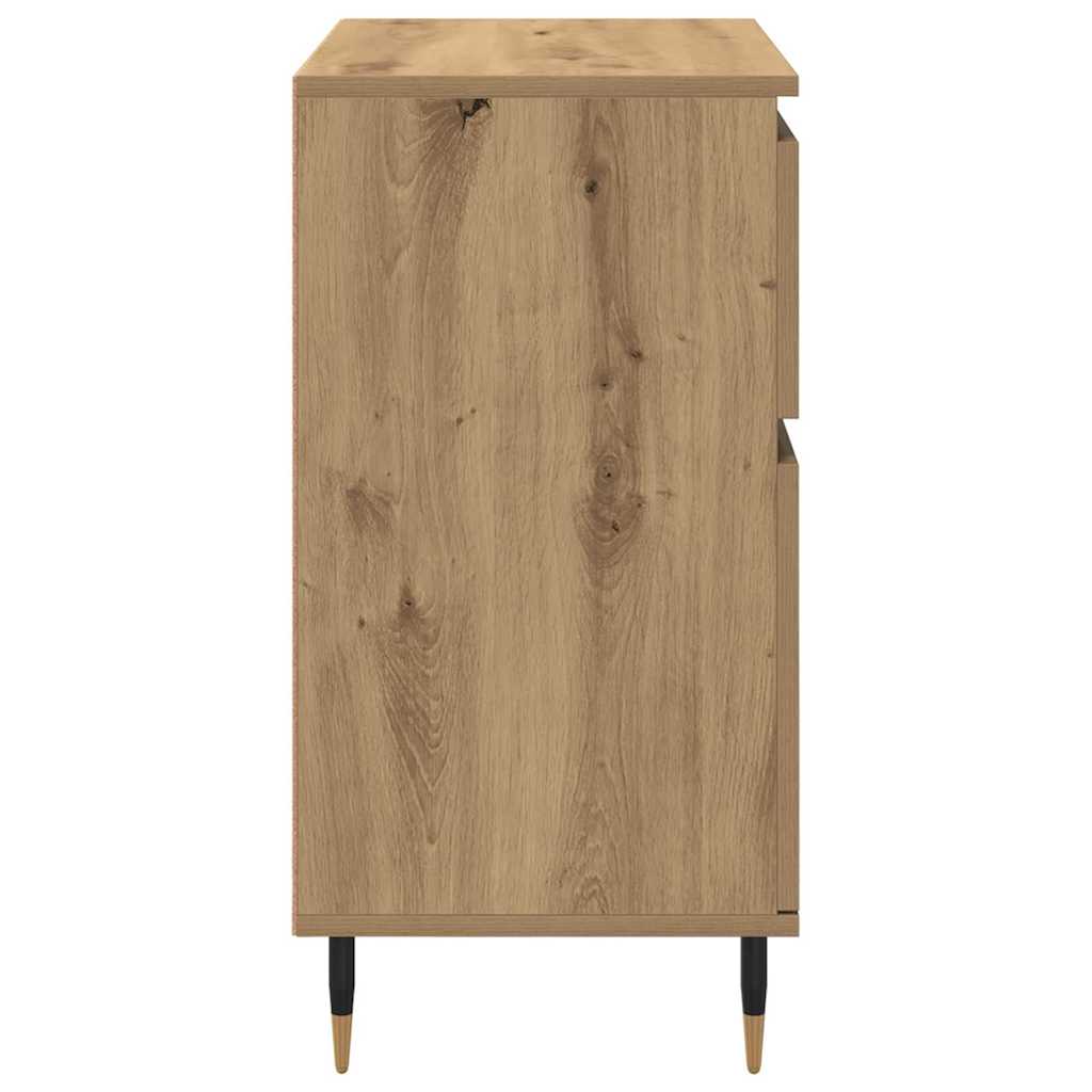 Sideboard Artisan-Eiche 60 x 35 x 70 cm Verbundholz und Eisen