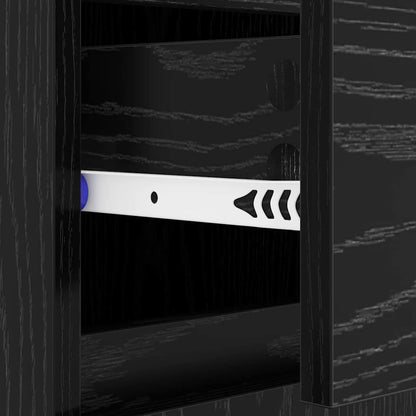 Sideboard mit Schubladen Schwarz Eichen-Optik 60 x 35 x 70 cm