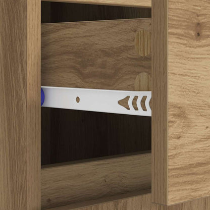 Sideboard Artisan-Eiche 60 x 35 x 70 cm Verbundholz und Eisen