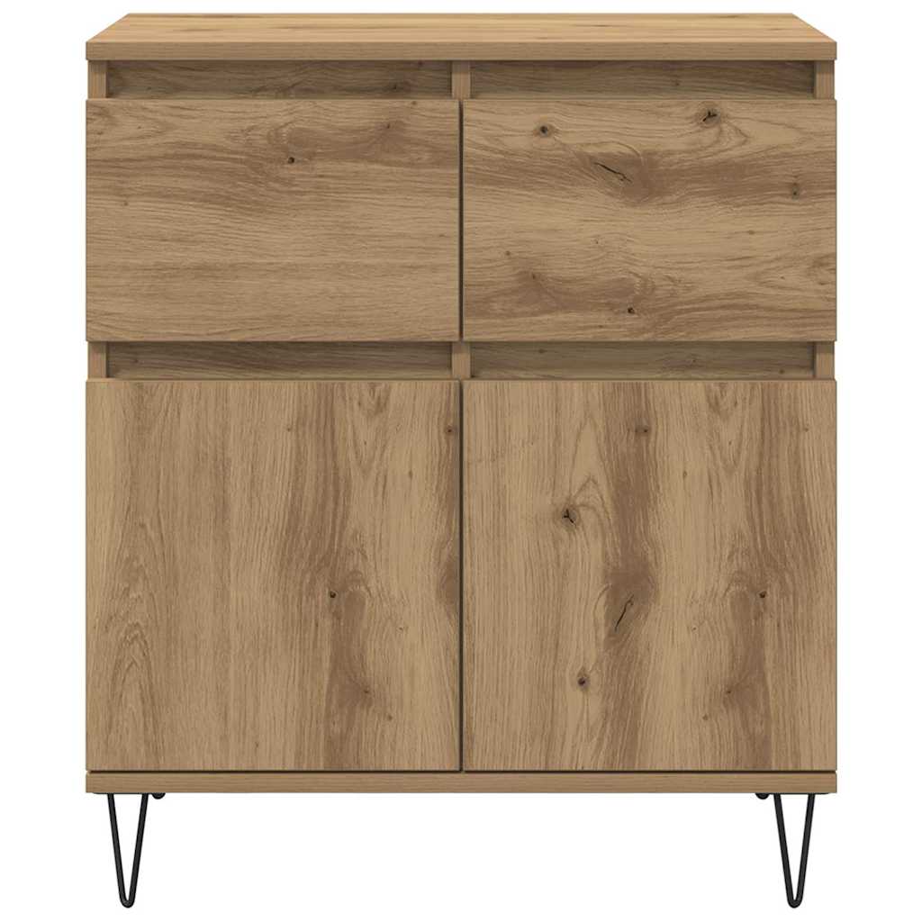 Sideboard Artisan-Eiche 60 x 35 x 70 cm Verbundholz und Eisen