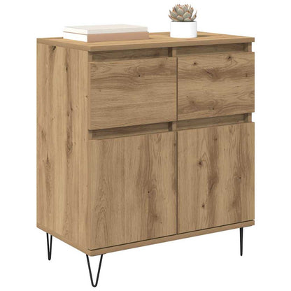 Sideboard Artisan-Eiche 60 x 35 x 70 cm Verbundholz und Eisen
