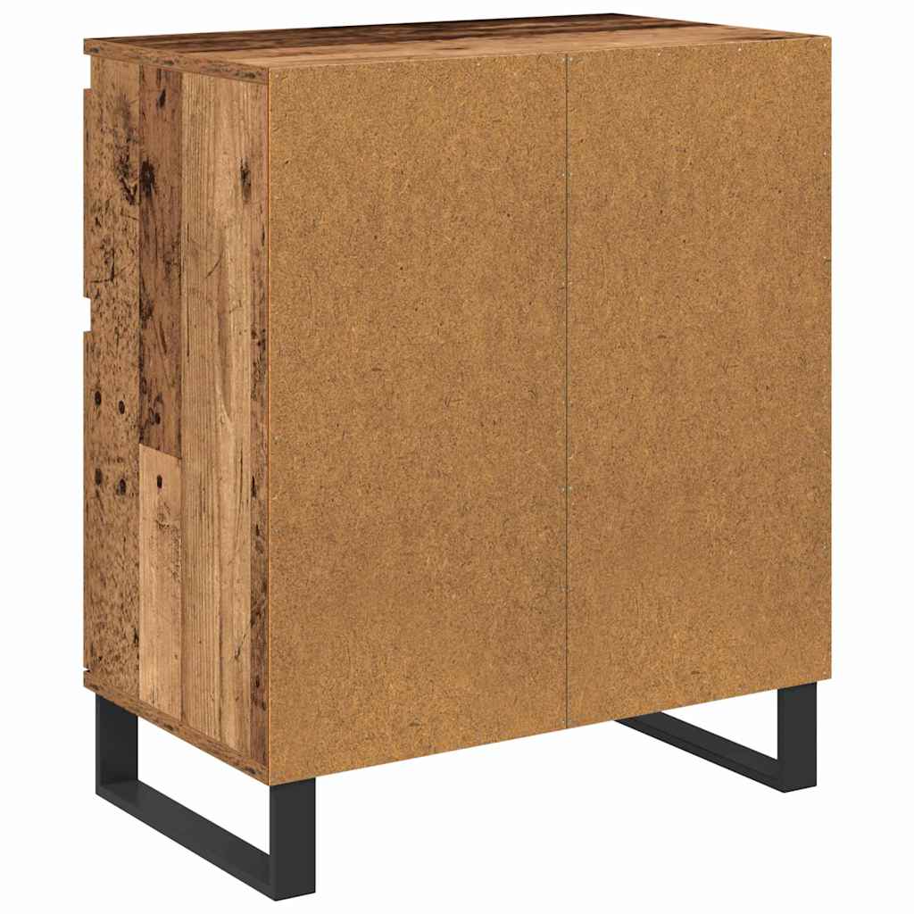Sideboard Altholz 60 x 35 x 70 cm Verbundholz und Eisen