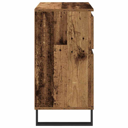 Sideboard Altholz 60 x 35 x 70 cm Verbundholz und Eisen