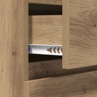 Sideboard Artisan-Eiche 60 x 35 x 70 cm Verbundholz und Eisen