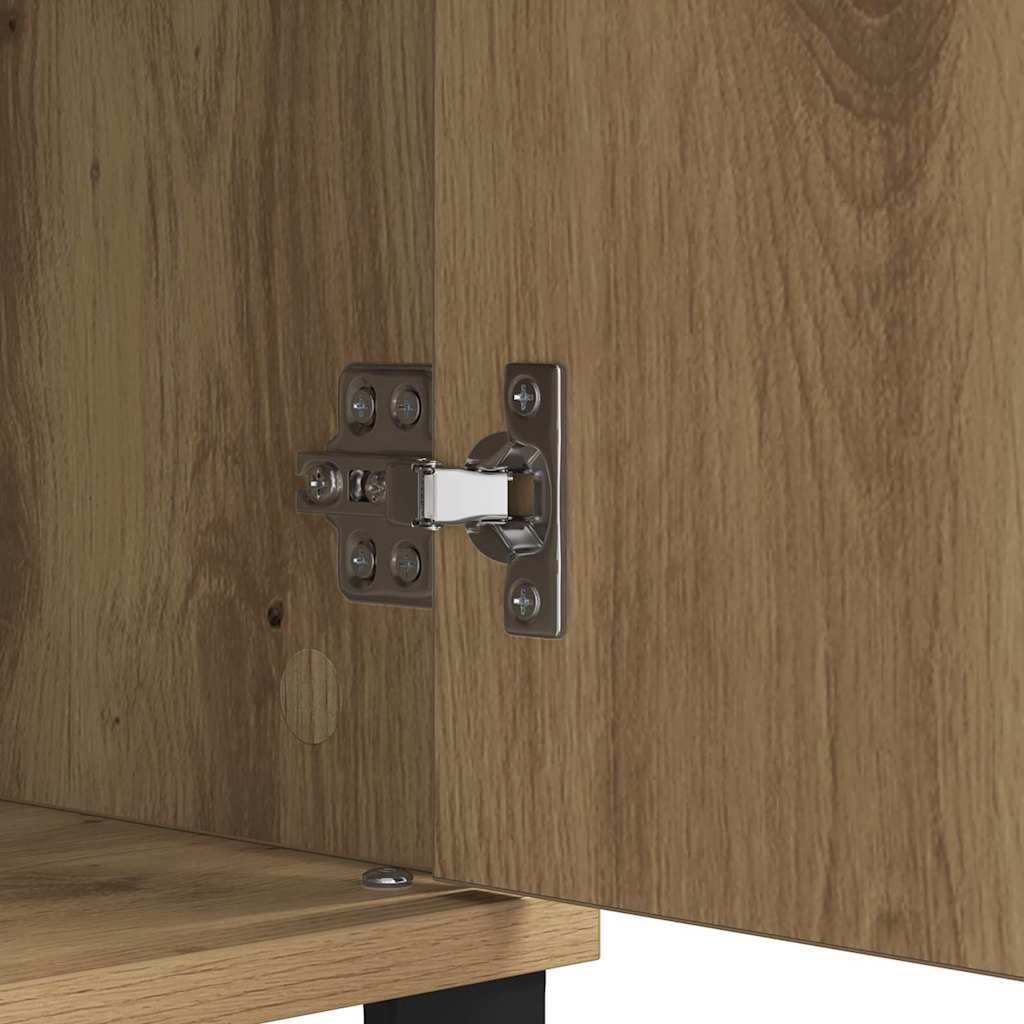 Sideboard Artisan-Eiche 60 x 35 x 70 cm Verbundholz und Eisen