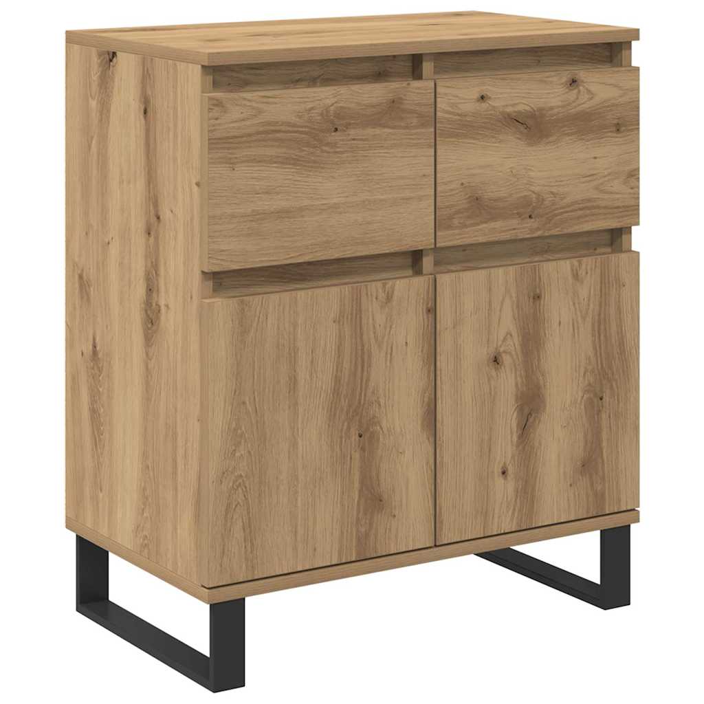 Sideboard Artisan-Eiche 60 x 35 x 70 cm Verbundholz und Eisen
