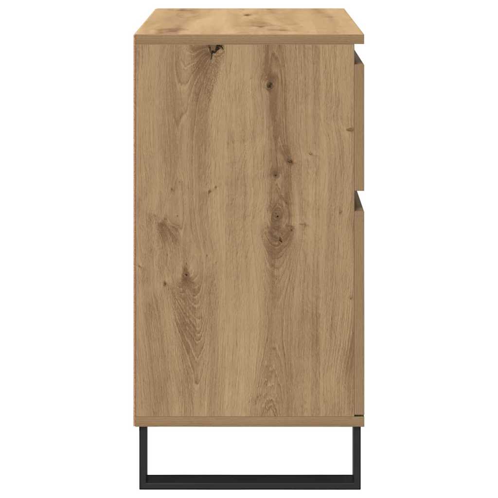 Sideboard Artisan-Eiche 60 x 35 x 70 cm Verbundholz und Eisen