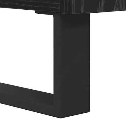 Sideboard mit Schubladen Schwarz Eichen-Optik 60 x 35 x 70 cm