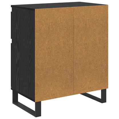 Sideboard mit Schubladen Schwarz Eichen-Optik 60 x 35 x 70 cm