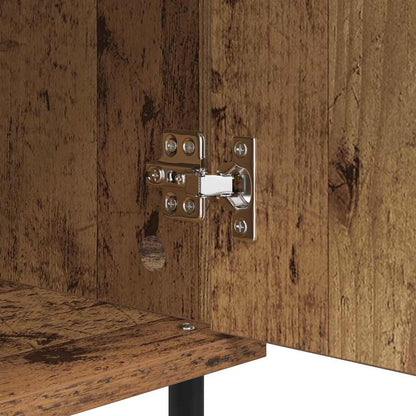 Sideboard Altholz 40 x 35 x 70 cm Verbundholz und Eisen