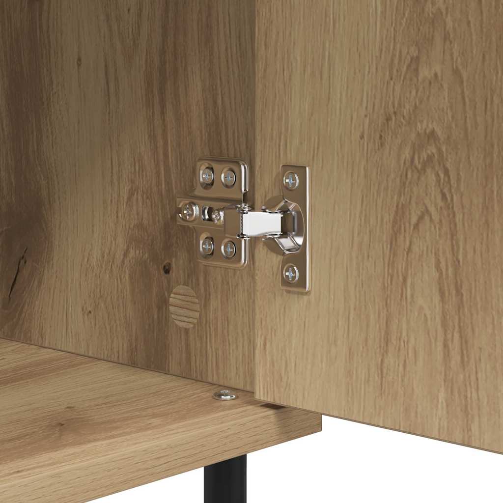 Sideboard Artisan-Eiche 40 x 35 x 70 cm Verbundholz und Eisen