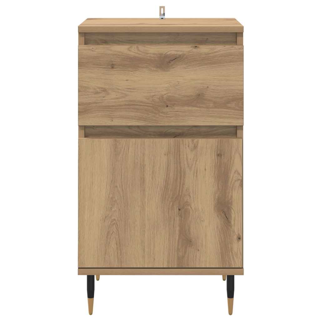 Sideboard Artisan-Eiche 40 x 35 x 70 cm Verbundholz und Eisen