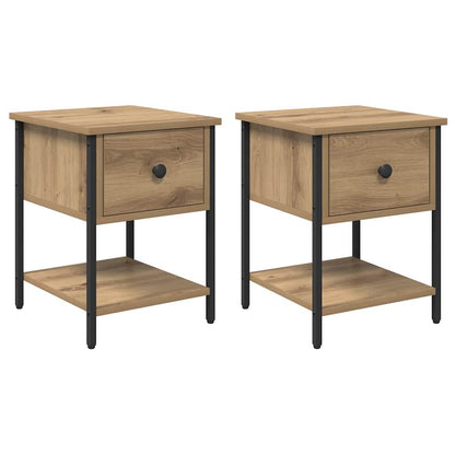 Nachttisch 2 pcs Artisan-Eiche 34 x 35,5 x 45 cm Holzwerkstoff