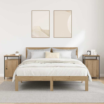 Nachttisch 2 pcs Artisan-Eiche 40 x 42 x 60cm Holzwerkstoff