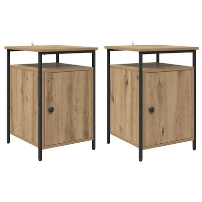 Nachttisch 2 pcs Artisan-Eiche 40 x 42 x 60cm Holzwerkstoff