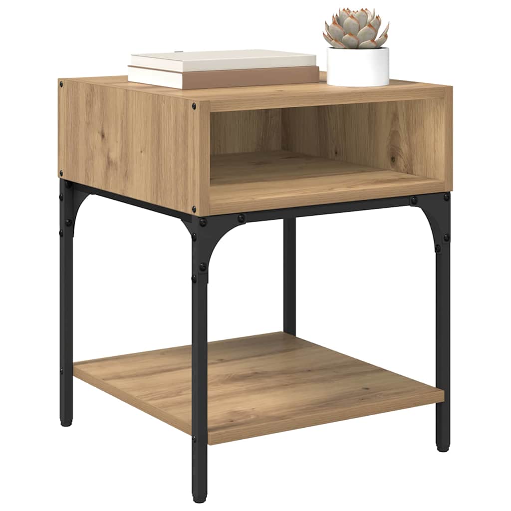 Nachttisch 2 pcs Artisan-Eiche 40 x 40 x 50 cm Holzwerkstoff