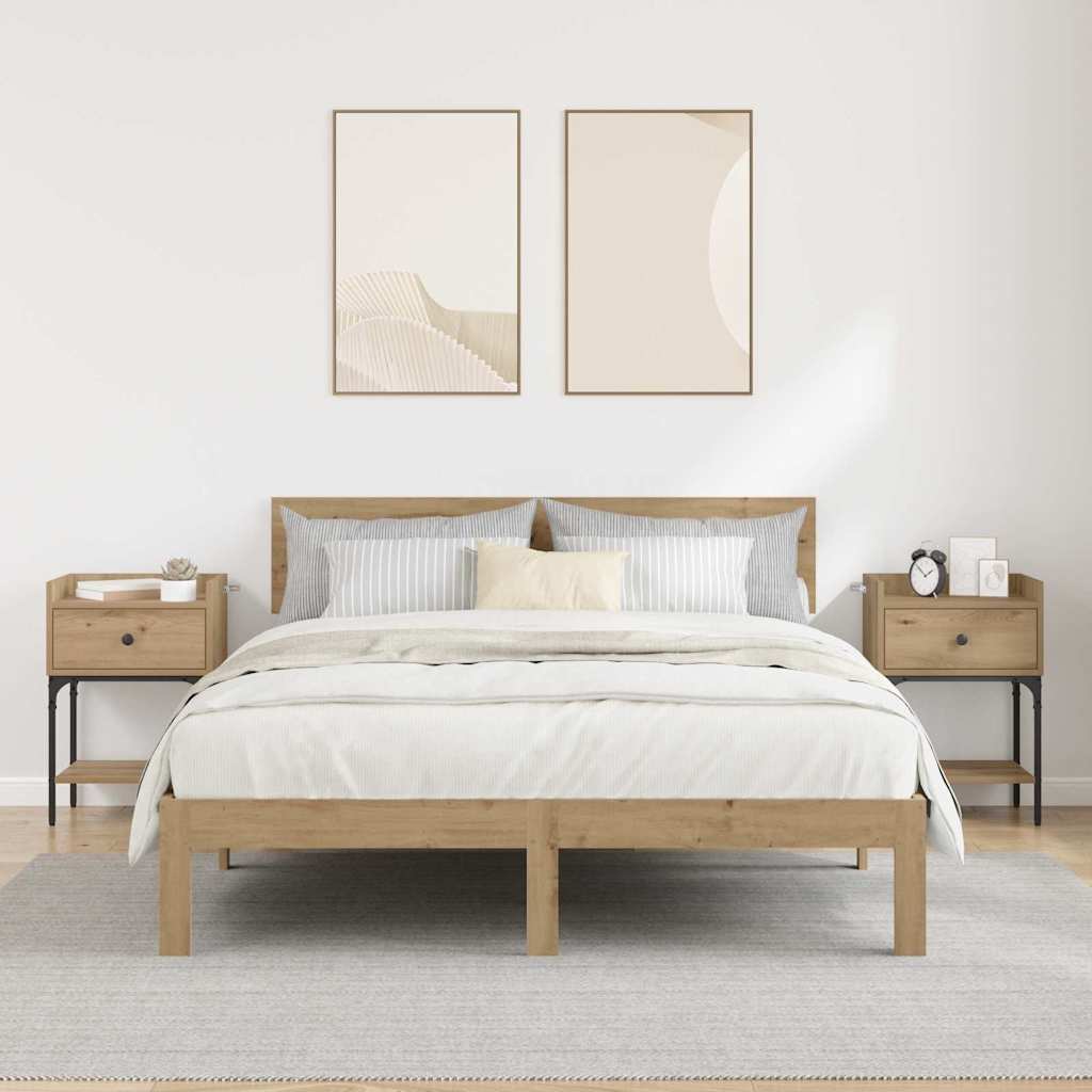 Nachttisch 2 pcs Artisan-Eiche 40 x 29 x 60 cm Holzwerkstoff