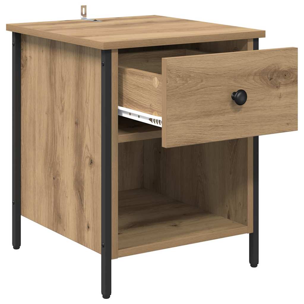 Nachttisch 2 pcs Artisan-Eiche 40 x 42 x 50 cm Holzwerkstoff