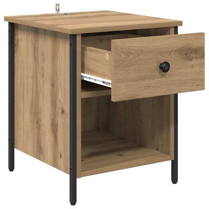Nachttisch 2 pcs Artisan-Eiche 40 x 42 x 50 cm Holzwerkstoff