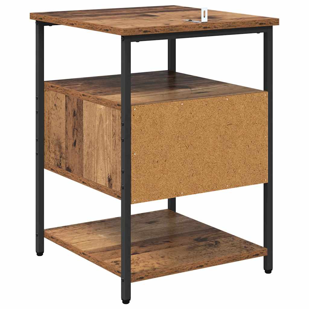 Nachttisch 2 pcs Altholz 40 x 42 x 56 cm Holzwerkstoff