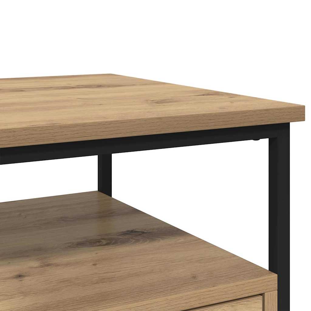 Nachttisch 2 pcs Eiche handwerklich 40 x 42 x 56 cm