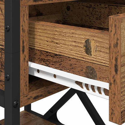 Nachttisch 2 pcs Altholz 40 x 42 x 55 cm Holzwerkstoff