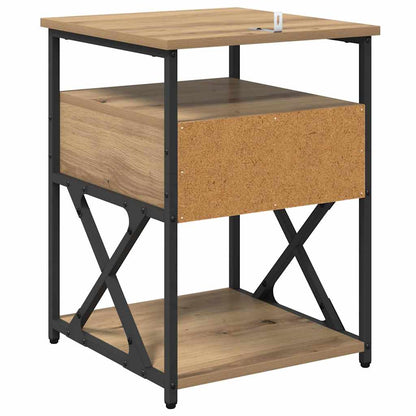 Nachttisch 2 pcs Artisan-Eiche 40 x 42 x 55 cm Holzwerkstoff