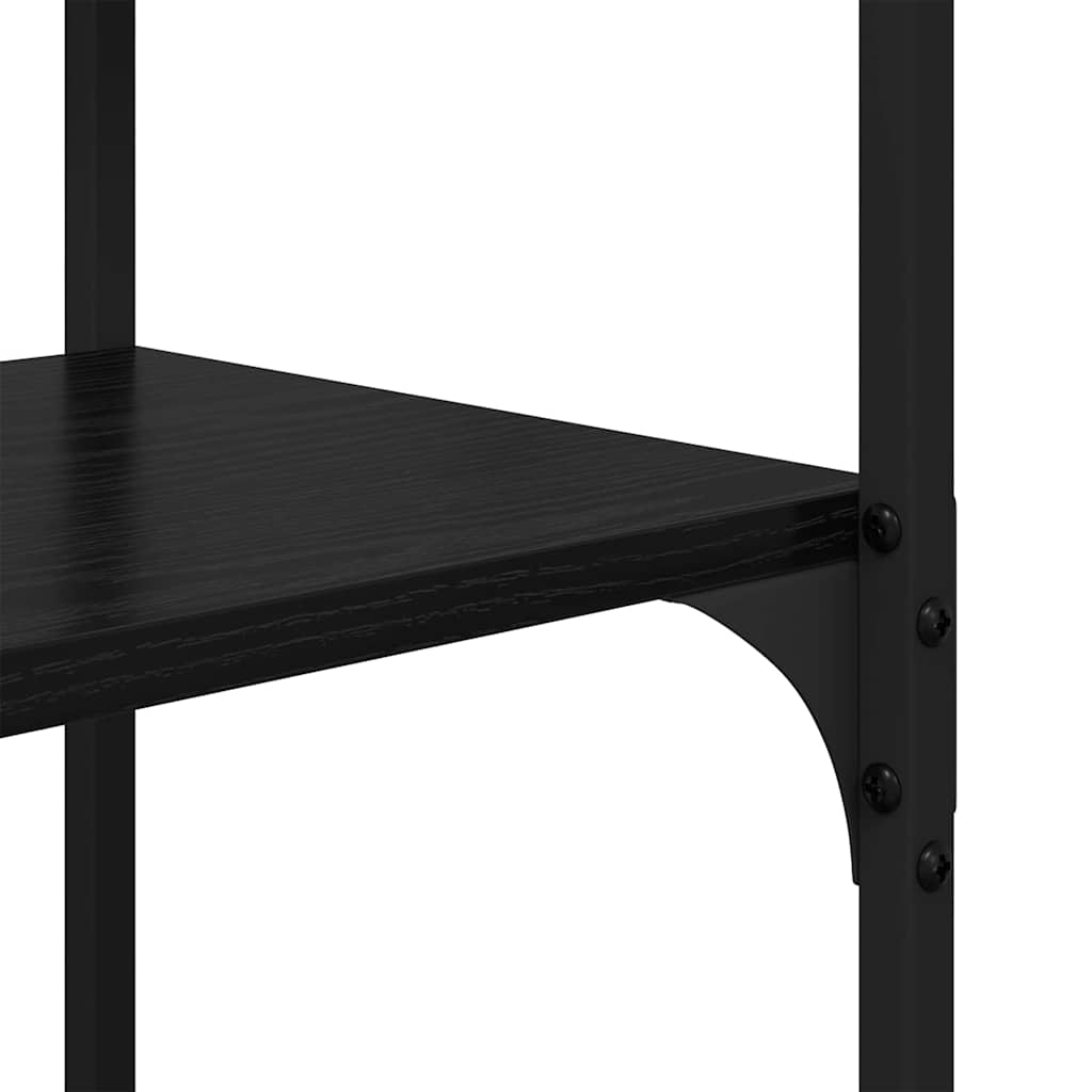 Regal Schwarz Eichen-Optik 100 x 32 x 170 cm Holzwerkstoff