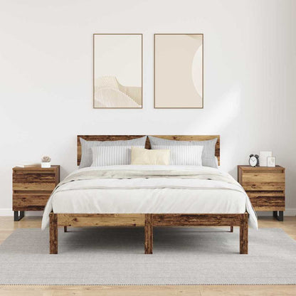 Nachttisch 2 pcs Altholz 40 x 35 x 50 cm Holzwerkstoff