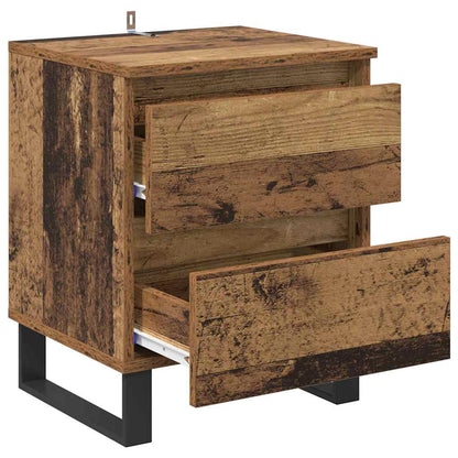 Nachttisch 2 pcs Altholz 40 x 35 x 50 cm Holzwerkstoff